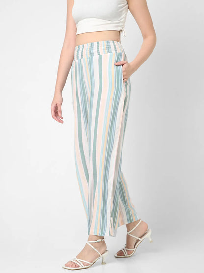 Mystere Paris Multicolour Striped Lounge Pants