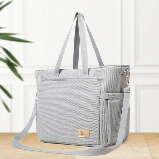 R For Rabbit Caramello Tote Multi Purpose Diaper Bag With Spacious Storage, Grey