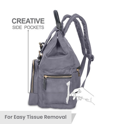 R For Rabbit Caramello Bliss Diaper Backpack Bag, Grey