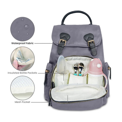R For Rabbit Caramello Bliss Diaper Backpack Bag, Grey
