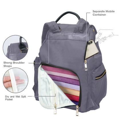 R For Rabbit Caramello Bliss Diaper Backpack Bag, Grey