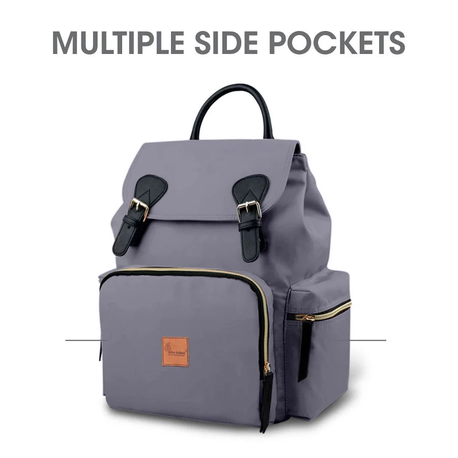 R For Rabbit Caramello Bliss Diaper Backpack Bag, Grey