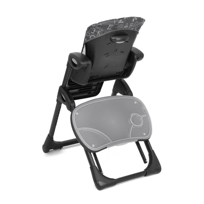 Joie Mimzy Recline Customisable High Chair to Table Chair - Baby Feeding High Chair with 5 Adjustable Recline, 7 Height Positions, 5-Point Harness, 3 Footrest Heights (Birth to 15 Kg)