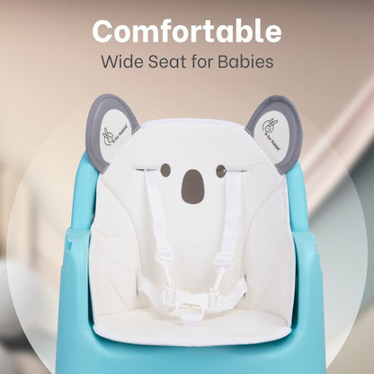 R for Rabbit 4 In 1 Cherry Berry Grand High Chair - Convertible, Removable Tray, Non Slippery-Anti Tipping