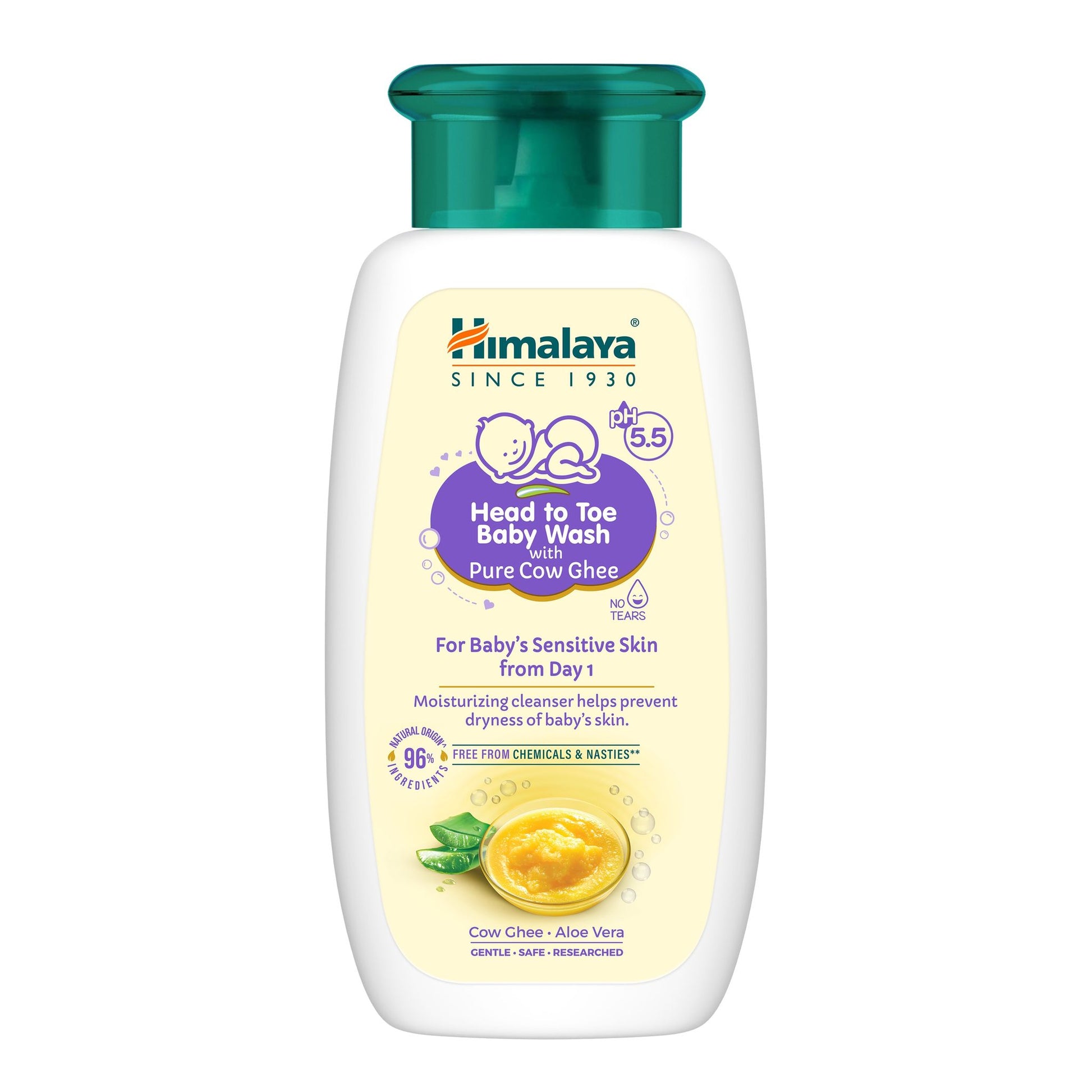Himalaya Head to toe Baby wash with pure cow ghee (100 ml)