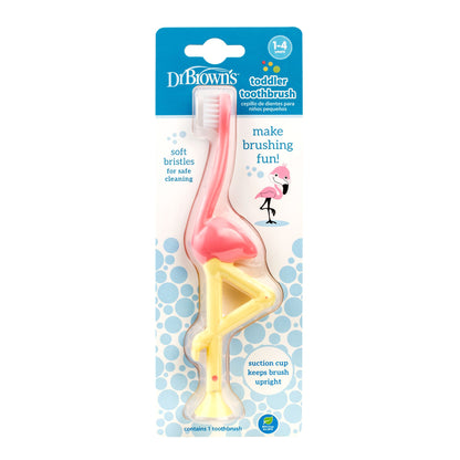 Dr. Brown's Infant-to-Toddler Toothbrush, Flamingo, 1-Pack