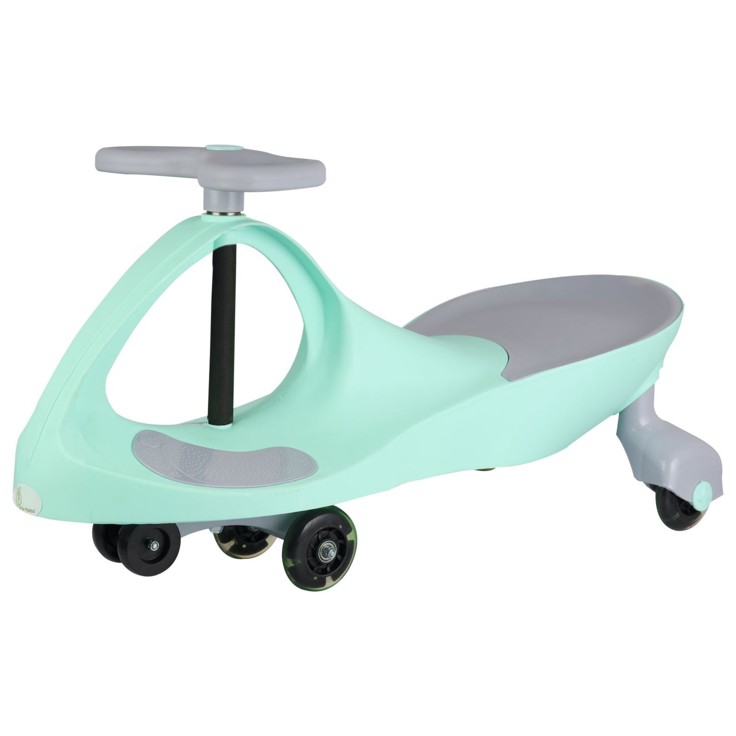 R for Rabbit Iya Iya Ace Swing Car - Non-Sliped Paddel, PU LED Wheels, Up To 85 Kgs Capacity Green