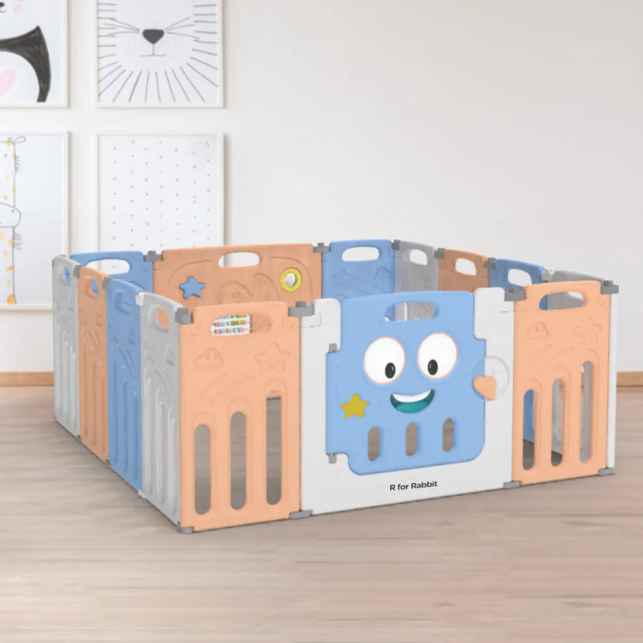 R for Rabbit Joyland Playard For Kids 14-Panel Playard, Babies' Play Area, Indoor Setup