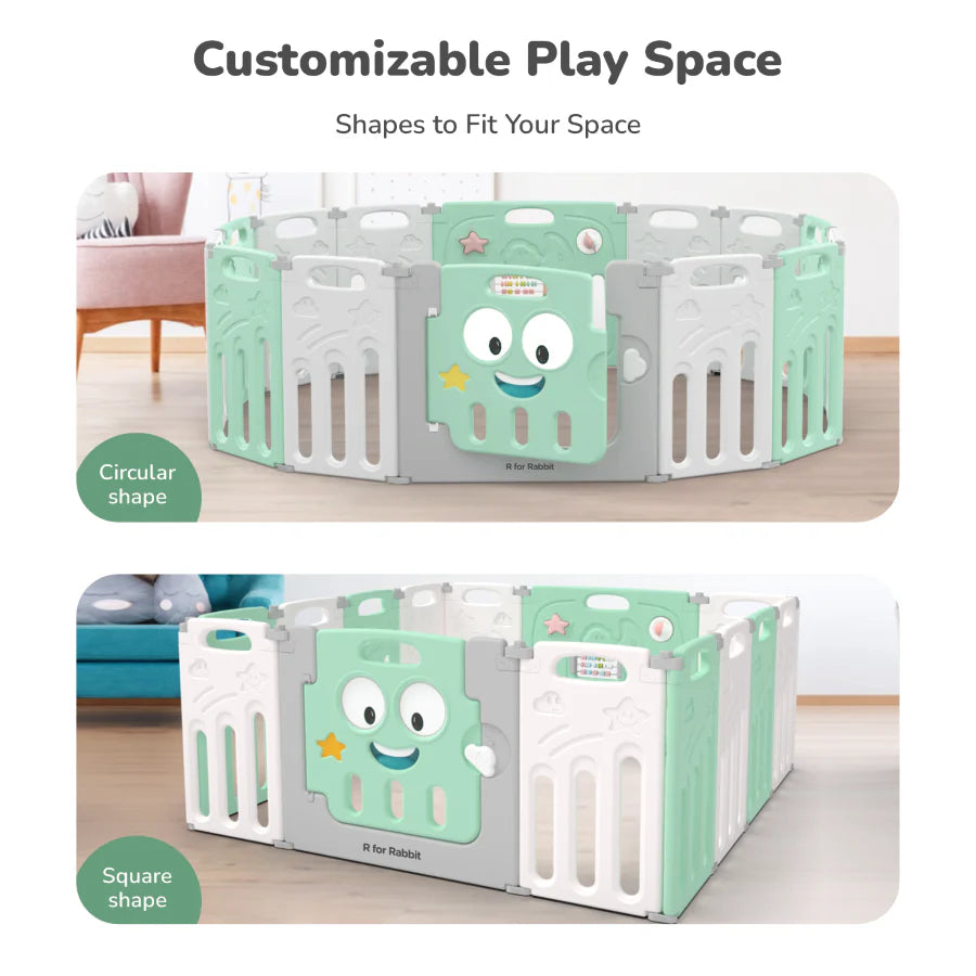 R For Rabbit Joyland Playard For Kids 14-Panel Playard, Babies' Play Area, Indoor Setup