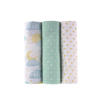 Abracadabra Swaddles (Set of 3) - Lost in Clouds Pack of 3