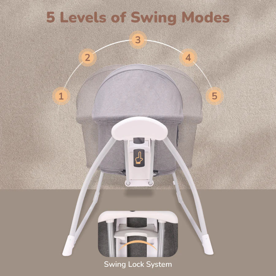 R for Rabbit Lullabies Smart Electric Cradle For Babies 4 in 1 Multipurpose Cradle