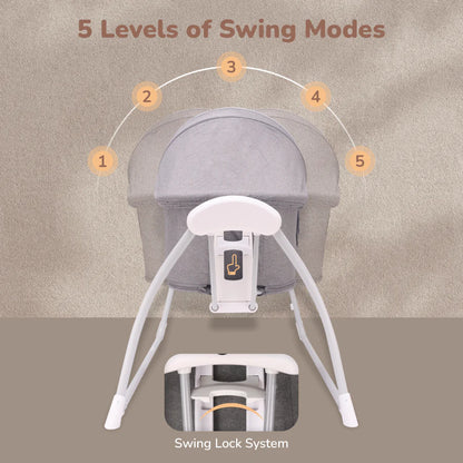 R for Rabbit Lullabies Smart Electric Cradle For Babies 4 in 1 Multipurpose Cradle
