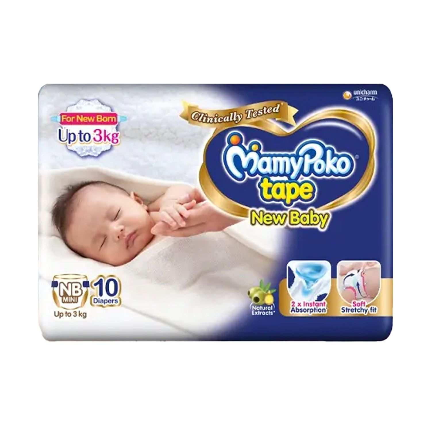 MAMYPOKO TAPE-NB MINI(10) (Upto 3 kg)