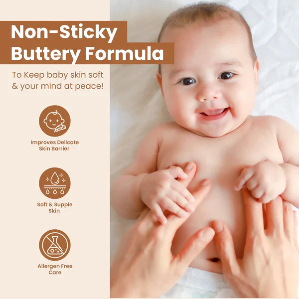 Mother Sparsh Daily Moisturizing Milky Soft Baby Face & Body Butter Buttery Soft Nourishment for Baby