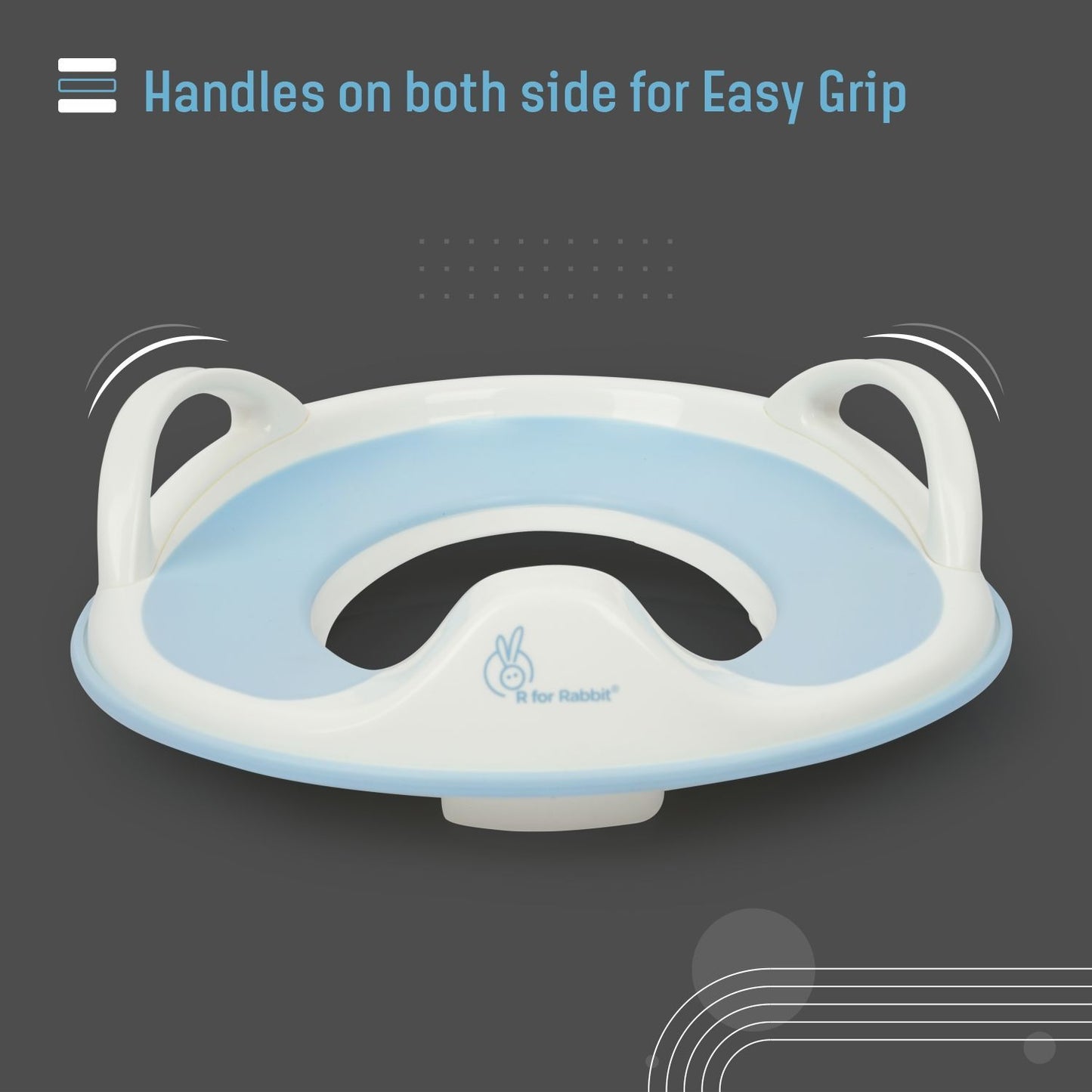 R for Rabbit Minimo Toilet Seats Happy And Comfy Potty Training Seat For Baby Blue