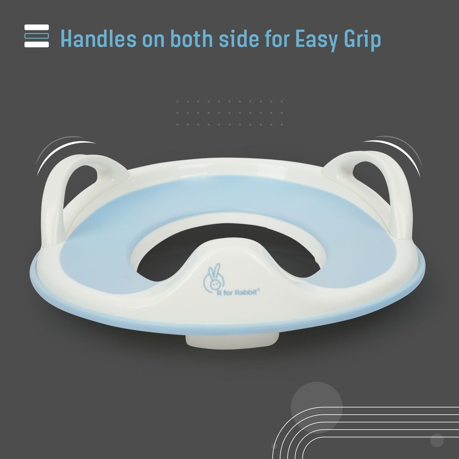 R for Rabbit Minimo Toilet Seats Happy And Comfy Potty Training Seat For Baby Blue