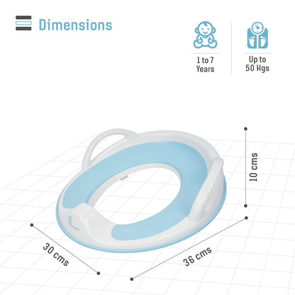 R for Rabbit Minimo Toilet Seats Happy And Comfy Potty Training Seat For Baby Blue