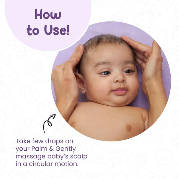 Mother Sparsh Nourishing Baby Hair Oil - Enriched with Saffron & Almond
