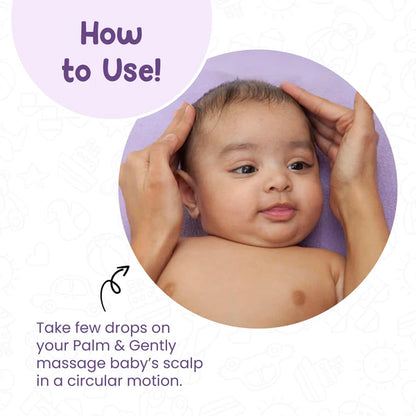 Mother Sparsh Nourishing Baby Hair Oil - Enriched with Saffron & Almond