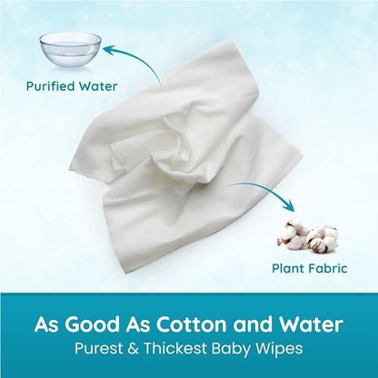 Mother Sparsh 99% Pure Water Unscented Baby Wipes-1X40Pcs