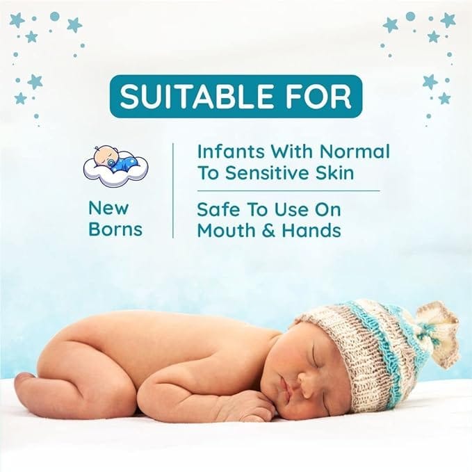 Mother Sparsh 99% Pure Water Unscented Baby Wipes-40Pcs
