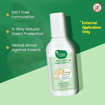 Mother Sparsh Anti Insect Fabric Roll-On - 12ML