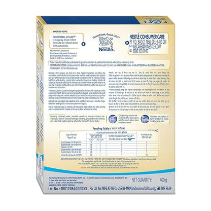 NAN LO-LAC IF BIB POWDER 400GM (NESTLE)