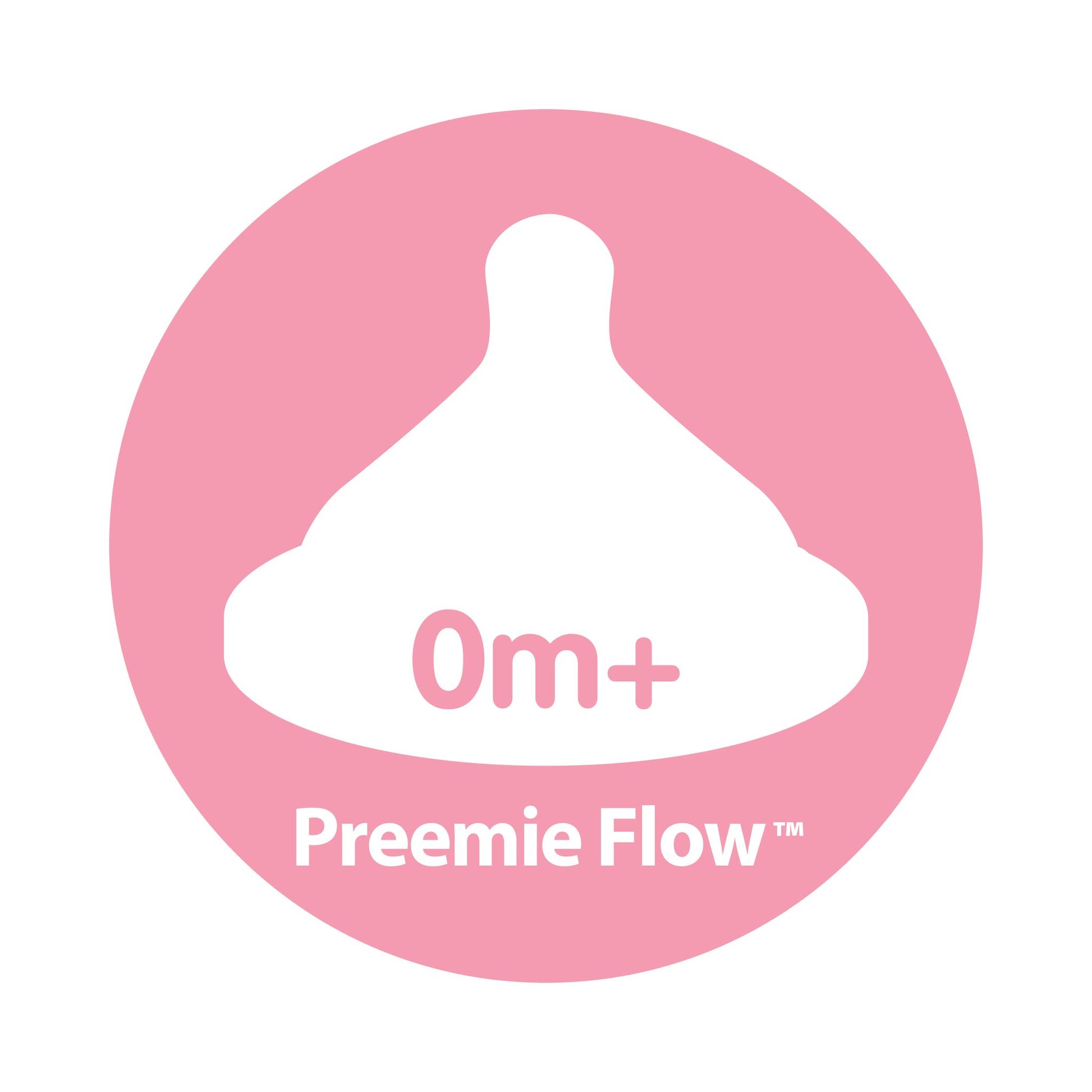Dr. Brown's Preemie Flow Wide-Neck Silicone Options+ Nipple, 2-Pack