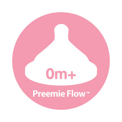 Dr. Brown's Preemie Flow Wide-Neck Silicone Options+ Nipple, 2-Pack