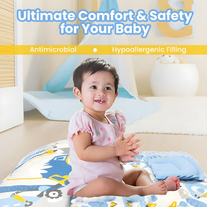 Nuluv Pack of 5 Infant Pure Cotton Soft Quilt Baby Blanket Bed Sets