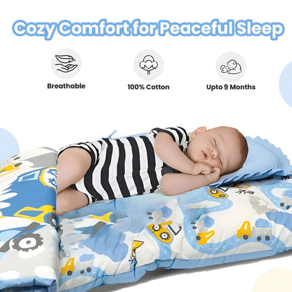 Nuluv Pack of 5 Infant Pure Cotton Soft Quilt Baby Blanket Bed Sets