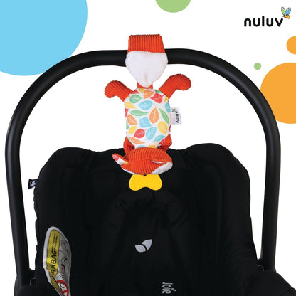 Nuluv Squirrel Soft Toy - Teether, Squeaky Crinkle Squirrel Play Toy for Baby 3 Months+