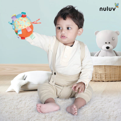 Nuluv Activity Ball for Kids, Learning and Activity Playball, Infant, Toddler, and Preschool Toy for 3+ Months Old, Improves Fine Motor and Cognitive Skills, BPA, Phthalates and PVC Free, Multicolour