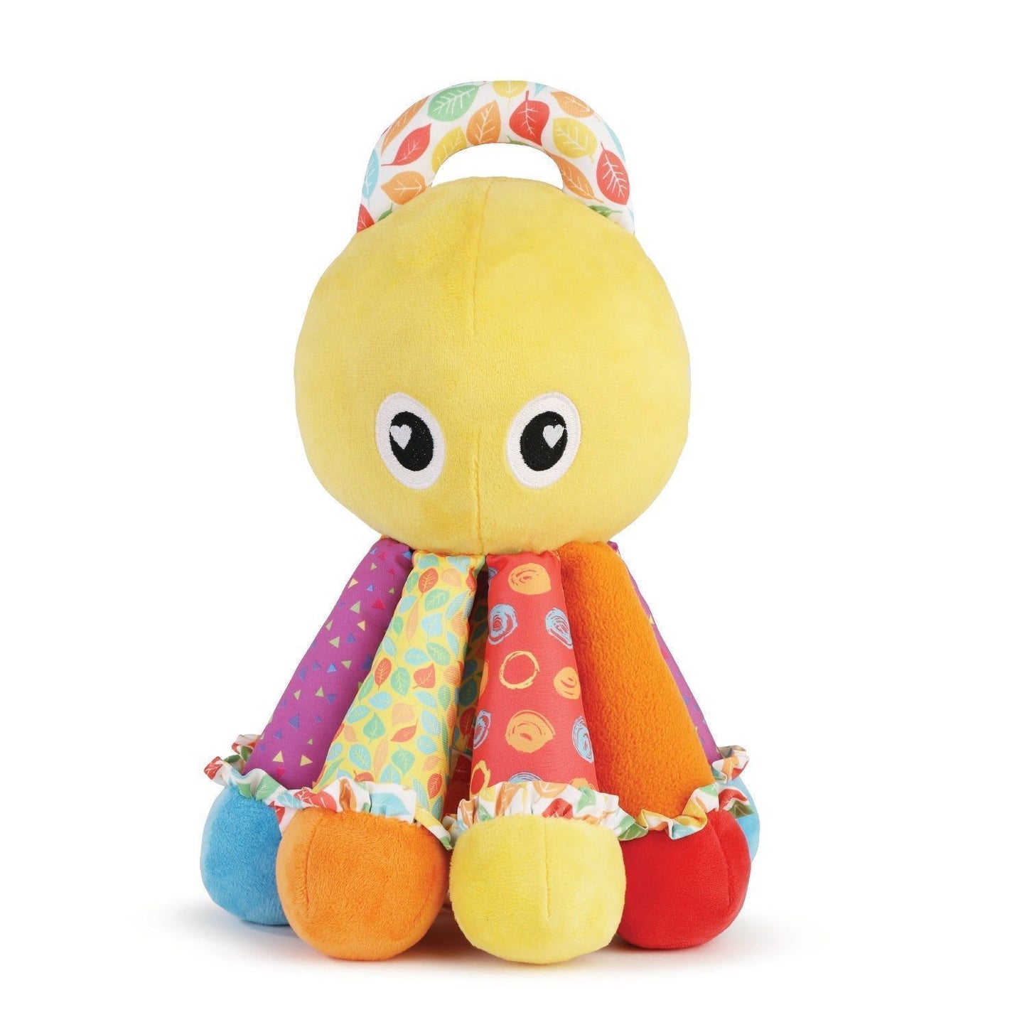Nuluv Activity Octopus Early Learning Play Soft Toy with Crinkle Sound Rattle for Baby 3 Months+