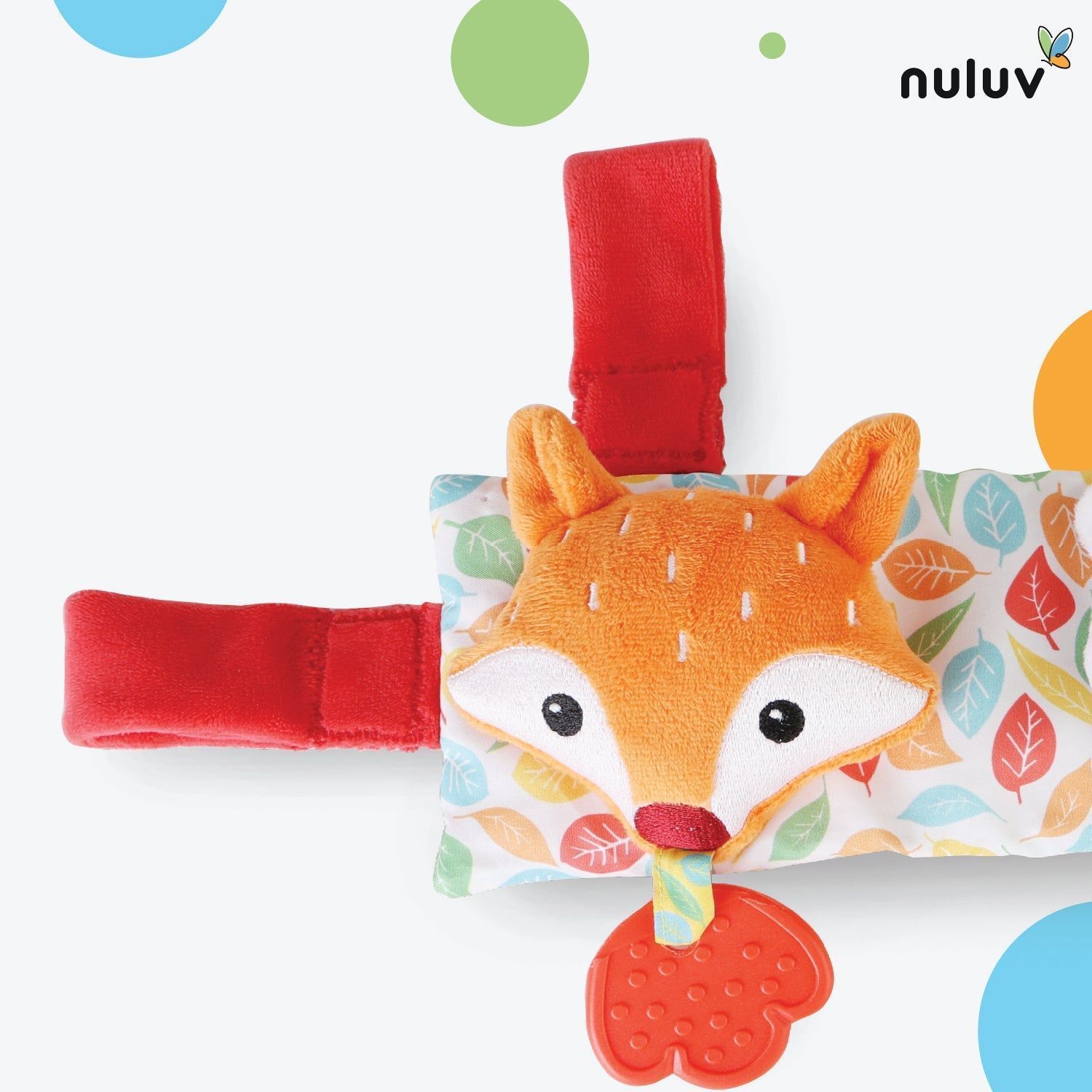 Nuluv Stroller-Cot Plush Toy, Rattle Toys for Crib, Pram, Newborn Sensory Toy Best Gift for 0-12 Months - Multicolor