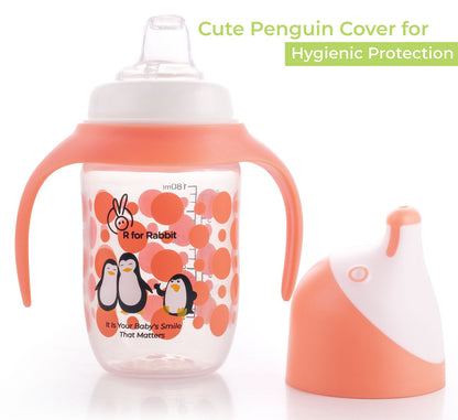 R for Rabbit Penguin Spout Cup Orange