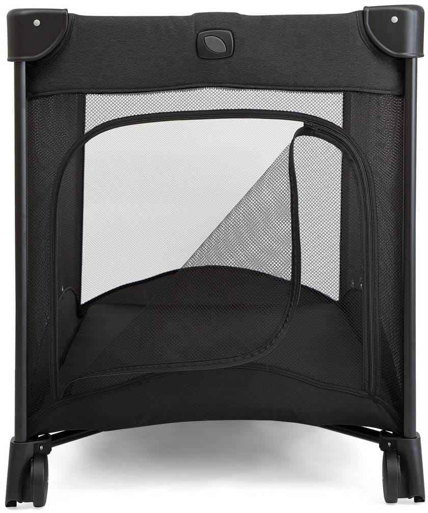 Joie Allura 120 Travel Cot – Full-Size Bassinet, Mesh Ventilation, Zippered Side Entry, Removable Mattress, Carry Bag & Wheels – from Birth to 15 kg