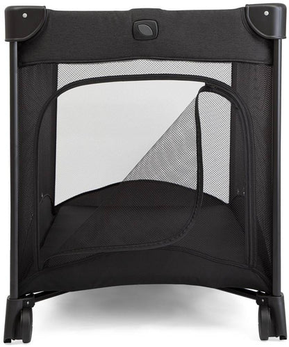 Joie Allura 120 Travel Cot – Full-Size Bassinet, Mesh Ventilation, Zippered Side Entry, Removable Mattress, Carry Bag & Wheels – from Birth to 15 kg