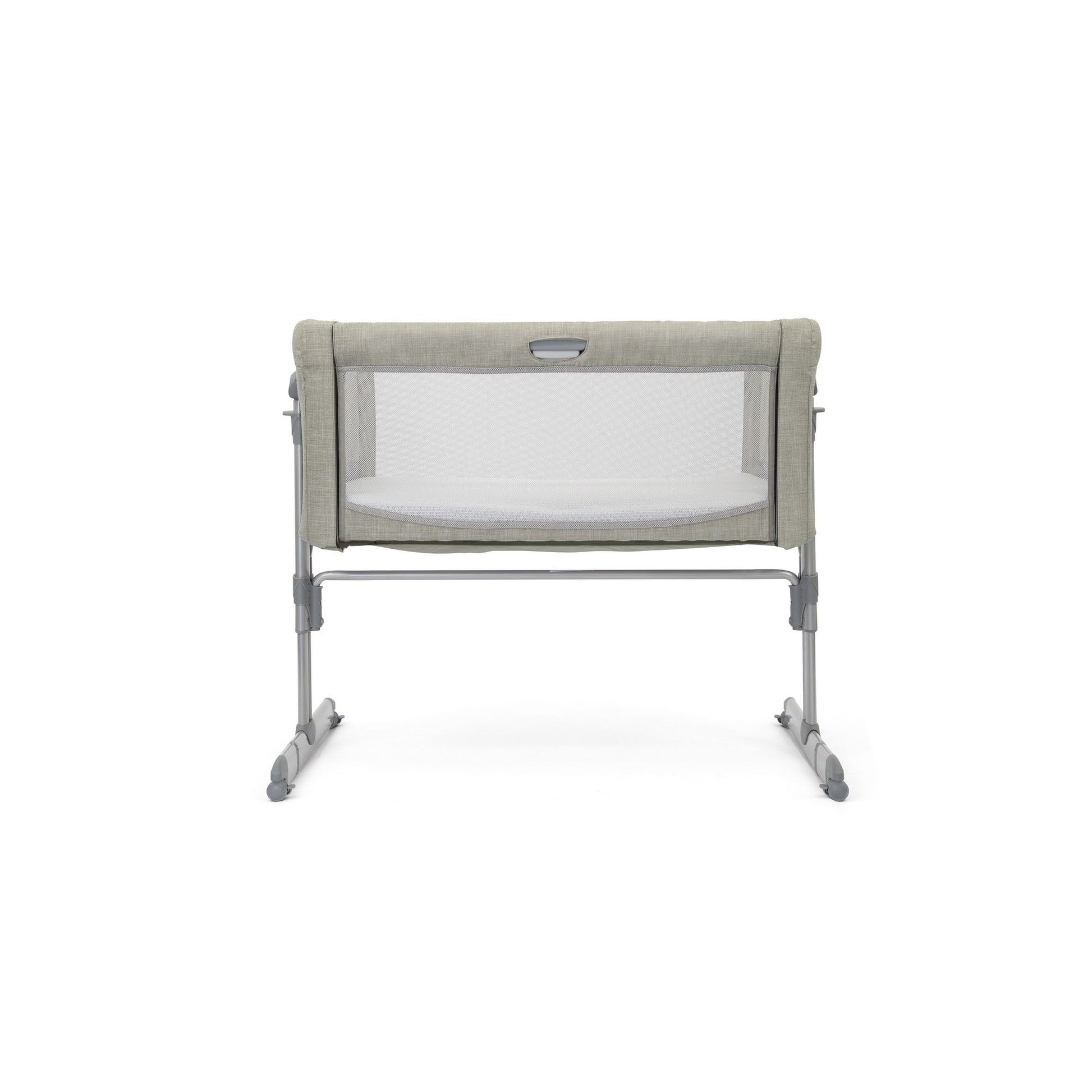 Joie Roomie Glide Playard - Convertible Baby Crib with 11 Adjustable Heights & Soft Mattress (Almond, Birth to 9 kg), (RXZER23)