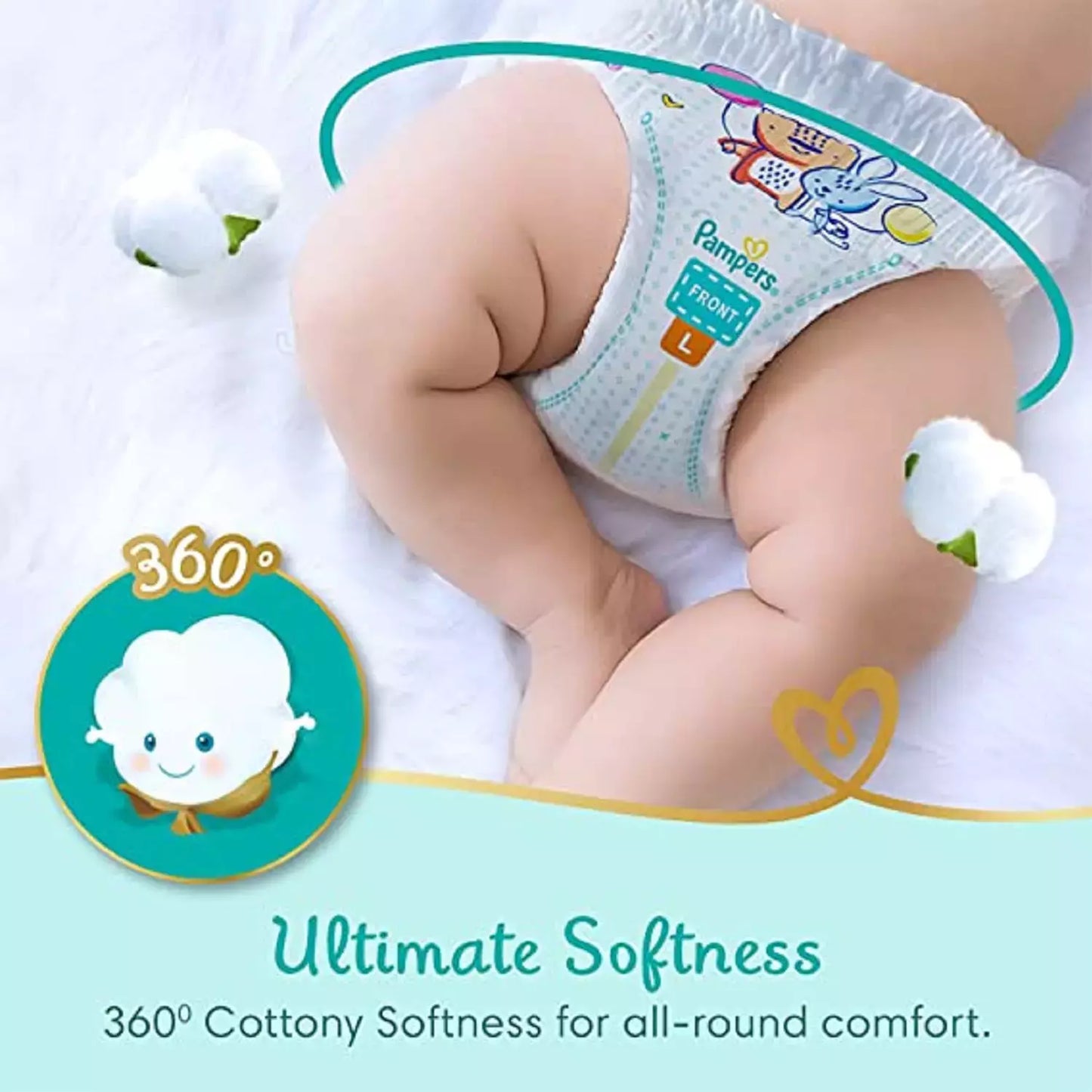 Pampers Premium Care Pants Diapers New Baby 50 Count Upto 5 Kg