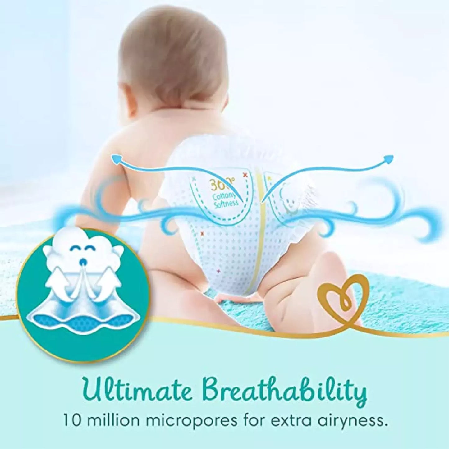 Pampers Premium Care Pants Diapers New Baby 50 Count Upto 5 Kg