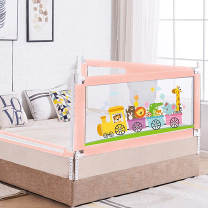 R for Rabbit Safari Bed Rail for Baby Easy Install, Anti-Fall Safeguard for Toddler Safety, Pink
