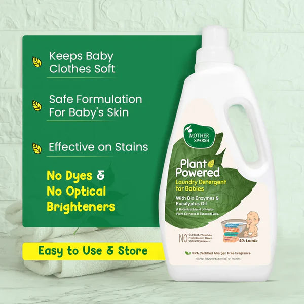Mother Sparsh Plant Powered Natural Laundry Detergent Refill Pack For Babies