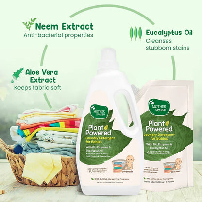 Mother Sparsh Plant Powered Natural Laundry Detergent Refill Pack For Babies