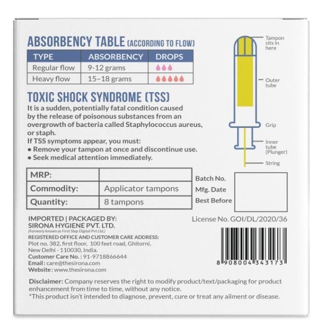 Premium Applicator Tampons by Mix Pack (8 Pcs)