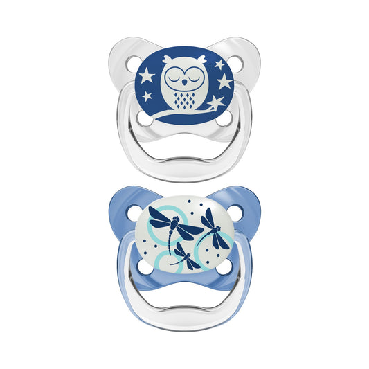 Dr. Brown's Prevent Glow in the Dark Butterfly Shield Soother Stage 1 -Pack of 2