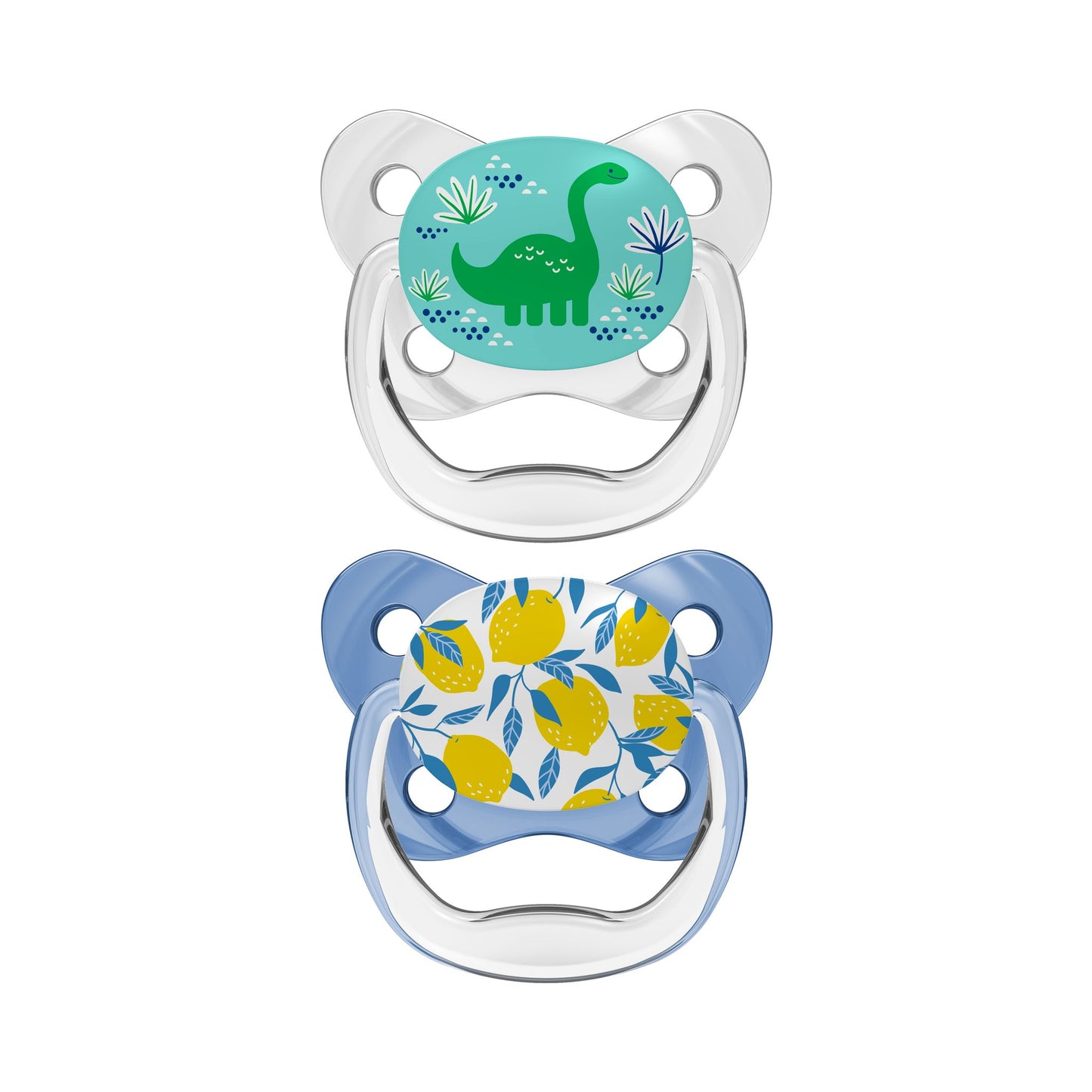 Dr. Brown's PreVent BUTTERFLY SHIELD Soother - Stage 2, Blue, 2-Pack
