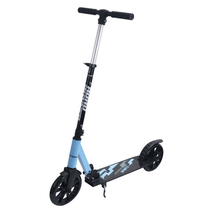 R for Rabbit Road Runner Sportz Scooter - 3 Level Height Adjustment, Easy Fold, Wide Base & Stand Lake Blue