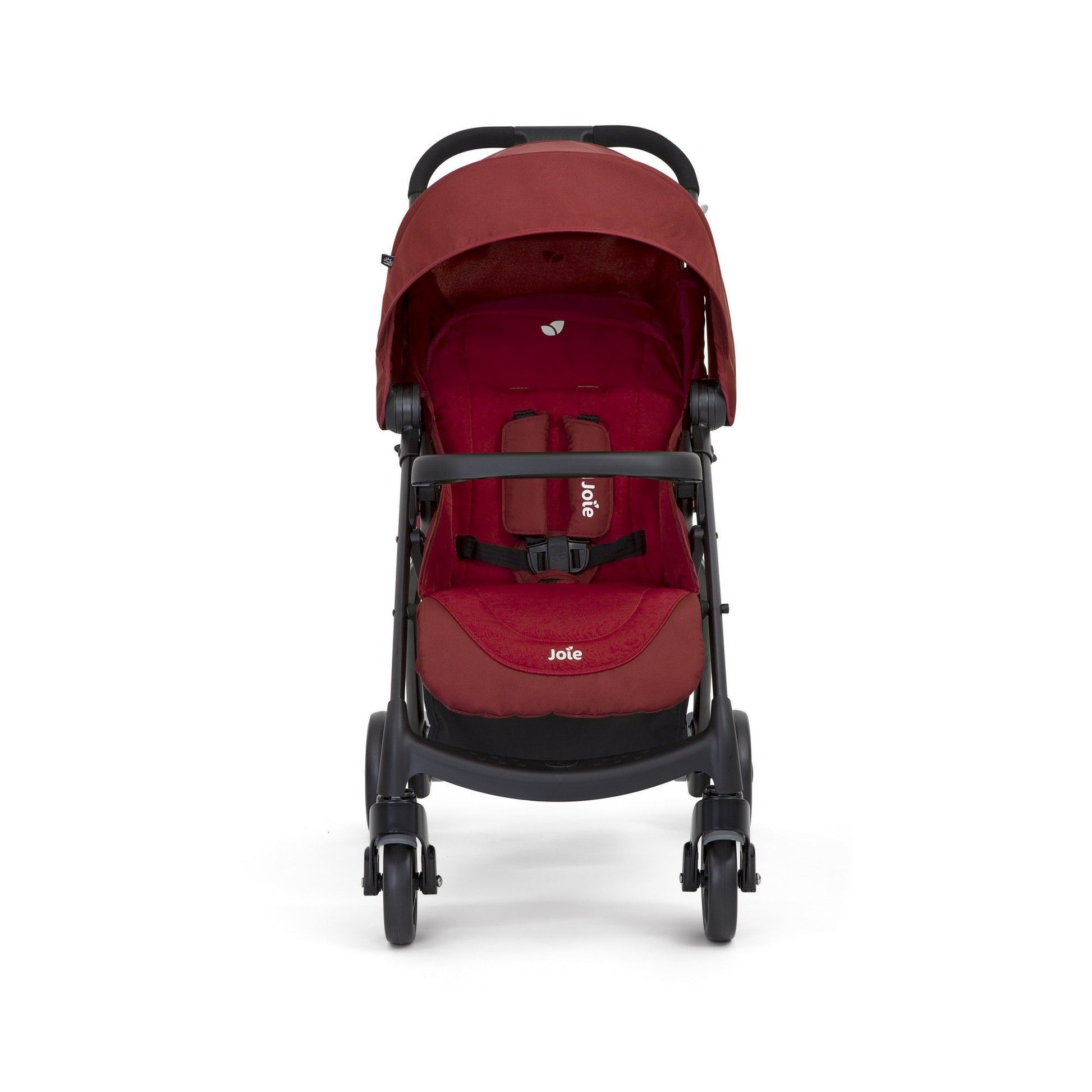 Joie Muze Lx One Hand Fold Stroller with Flat Reclining Seat (Birth to 15 Kg), Cranbery (Net Weight - 9.36 KG)