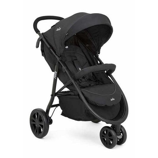 Joie Litetrax 3 (2in1) 3-Wheel Stroller – Travel System Ready with Lie-Flat Recline, UPF 50+ Canopy, One-Hand Fold & All-Wheel Suspension | Compatible with Joie Infant Carriers | Birth to 15kg